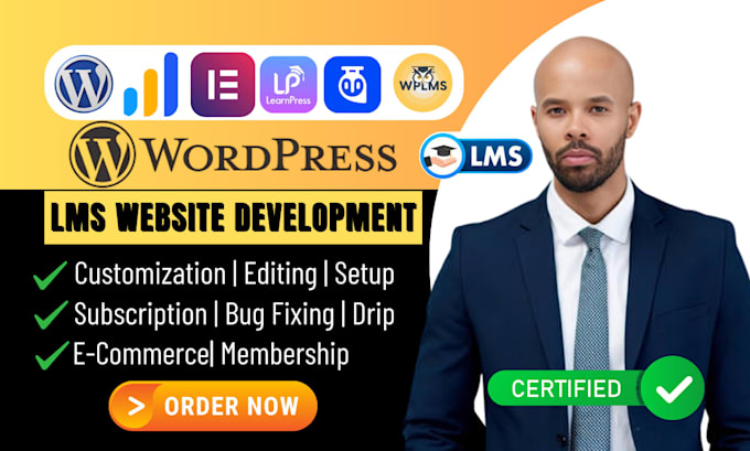 build wordpress lms website with learndash, buddyboss tutor lms pro, masterstudy