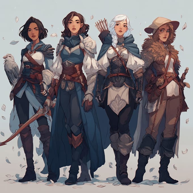 do a dnd character or dnd party art
