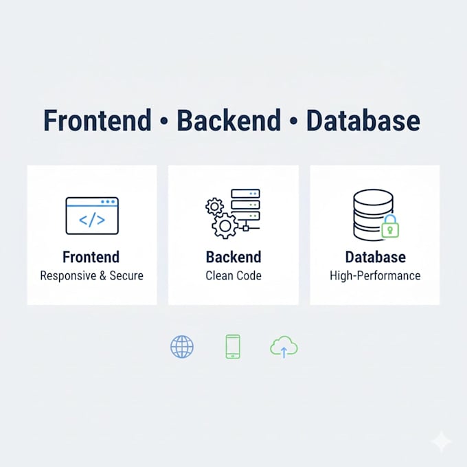 develop a full professional full stack website using any technology stack