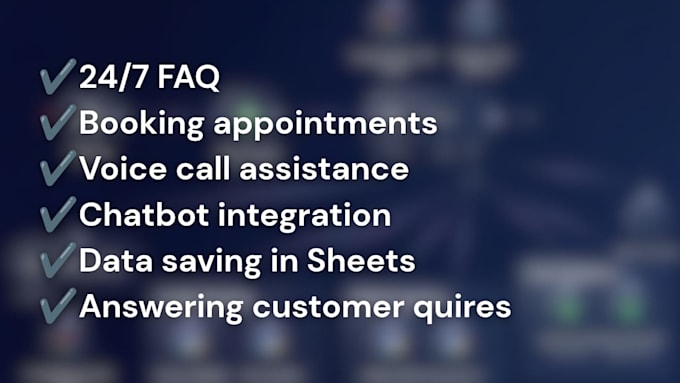 develop ai receptionist agent calling scheduling customer query