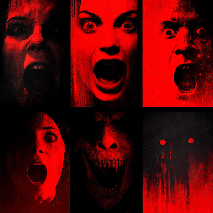 design youtube scary horror thumbnails