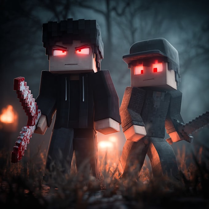 Make thumbnail youtube horror creepy scary minecraft gaming by ...