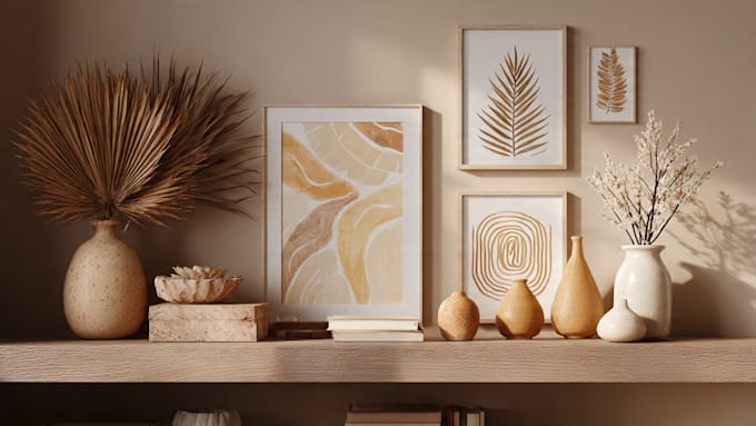 design custom boho digital wall art