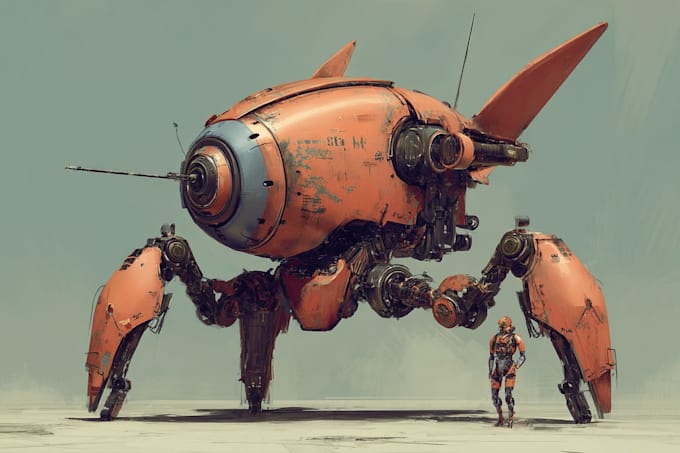 create fabulous mecha robot gundam design