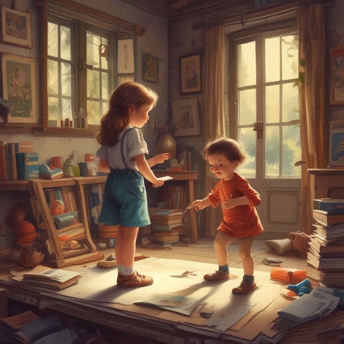 draw children illustrations for books
