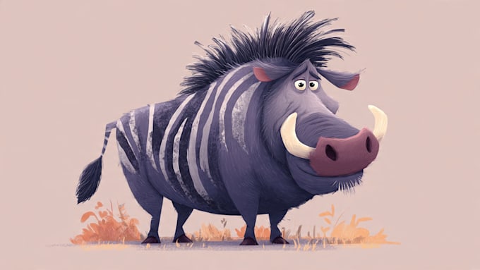 draw cute cartoon animal character