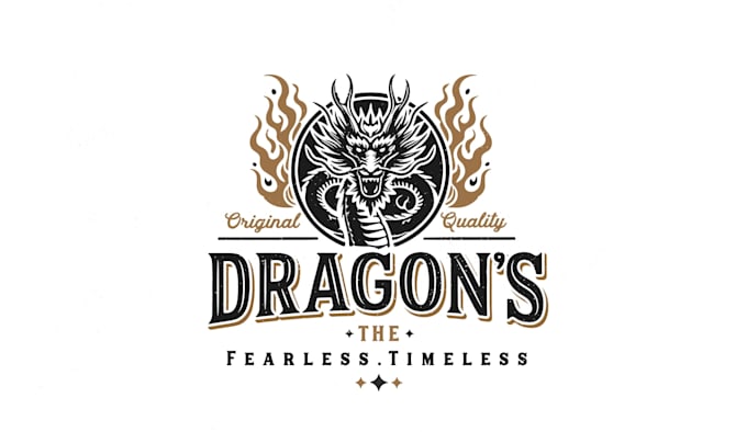 design professional dragon logo
