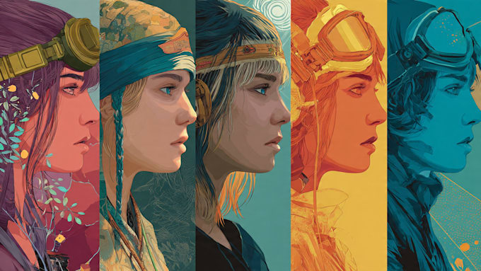 draw custom digital art illustrations