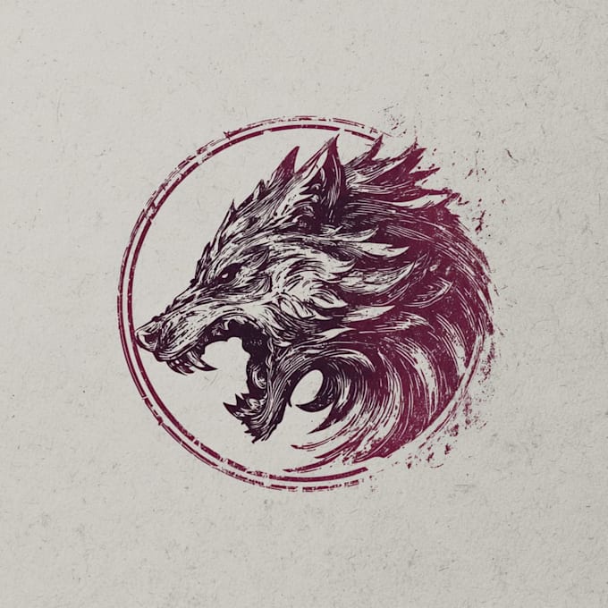 traditional hand drawn logo