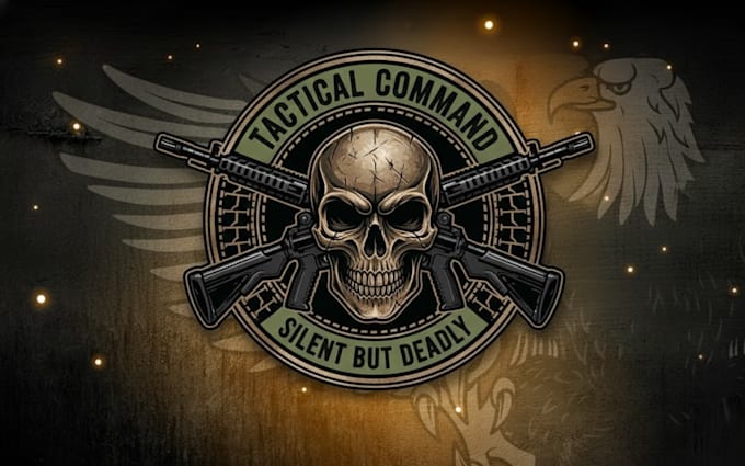 create custom tactical badge, patch and vintage logo design for you