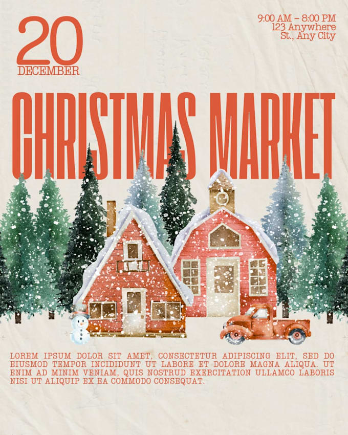 design creative poster banner for christmas