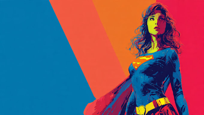 draw superhero character for you