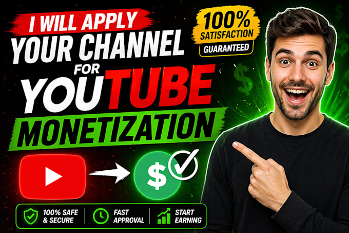 apply your channel for monetization with adsense