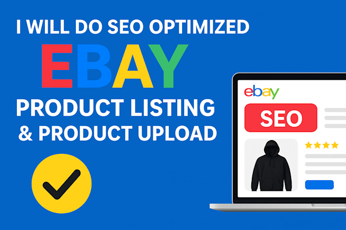 do SEO optimized, ebay product listing, product upload, shopify expert, amazon
