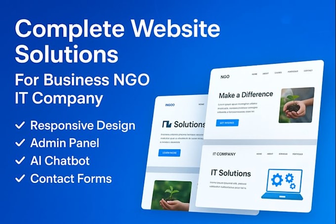 create profesional business websites