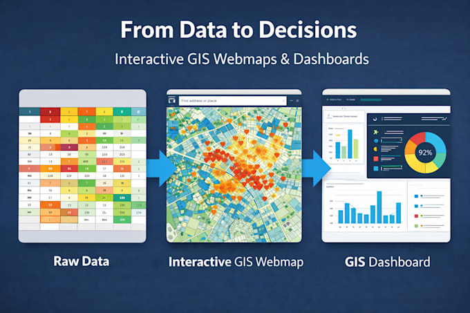 create interactive web maps and gis dashboards using arcgis