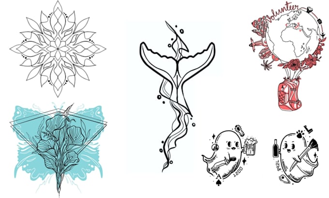 create custom, freehand tattoo designs