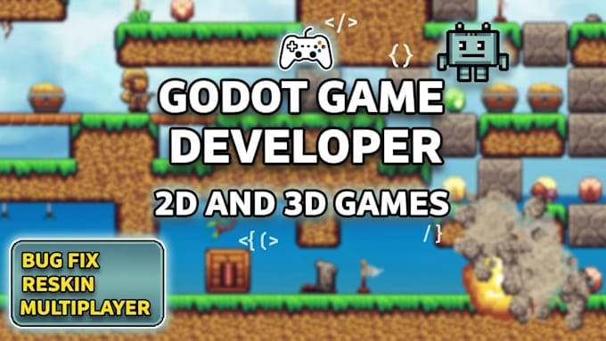 build 2d 3d online multiplayer game html5 web game and fix bugs in godot engine