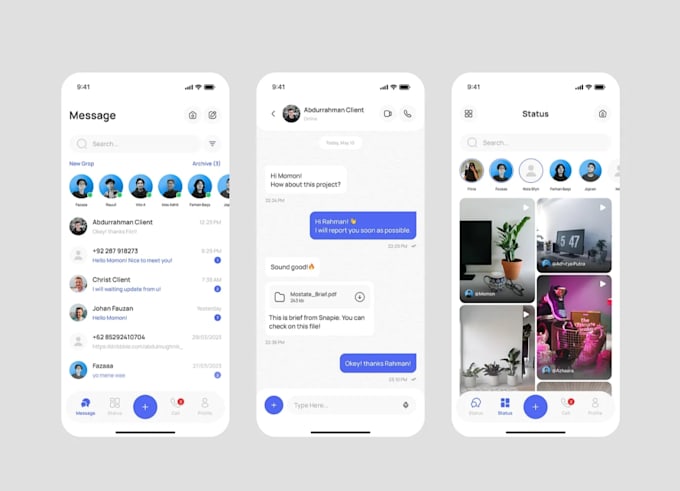 Develop a custom chat app ai chat app social media app by Applexa | Fiverr