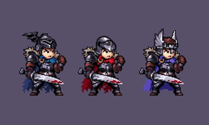 Create custom pixel art characters pixel with animation for your gaming ...