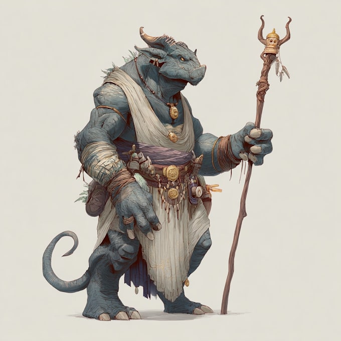 illustrate fantasy art creatures and characters