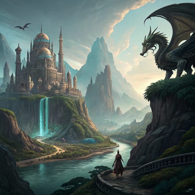 Made awesome concept art like fantasy, sci fi art by Drainreato | Fiverr