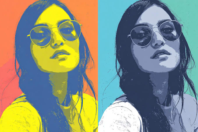 make pop art portrait of your face