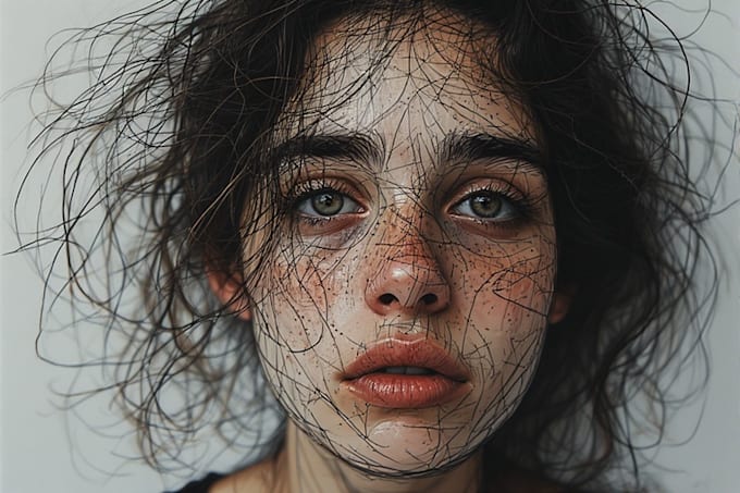 create scribble art portrait of your photo