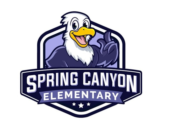 design particular elementary school mustang logo