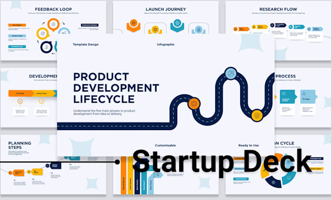 design a professional pitch deck business saas presentations