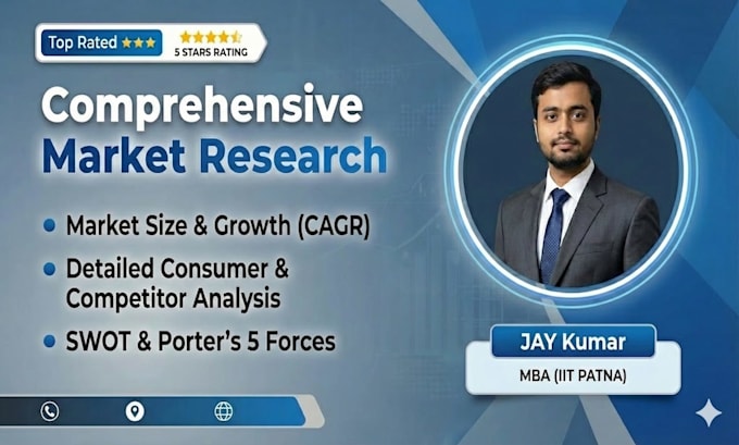 do financial research and projections for startup with market analysis