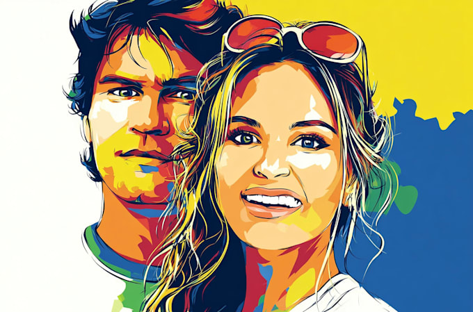 draw vector pop art illustration