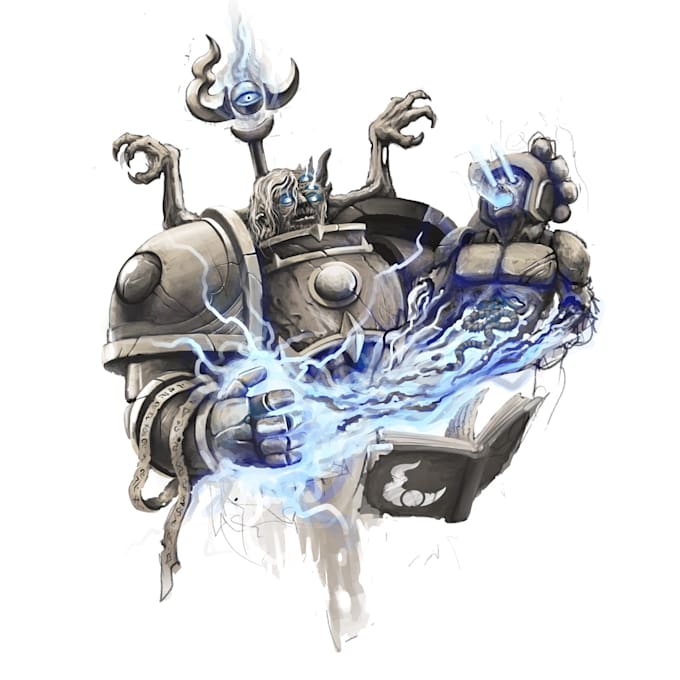 sketch your fav character in warhammer