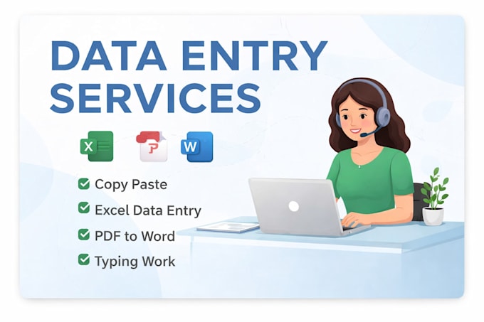 Do accurate data entry and copy paste work by Prakash605 | Fiverr