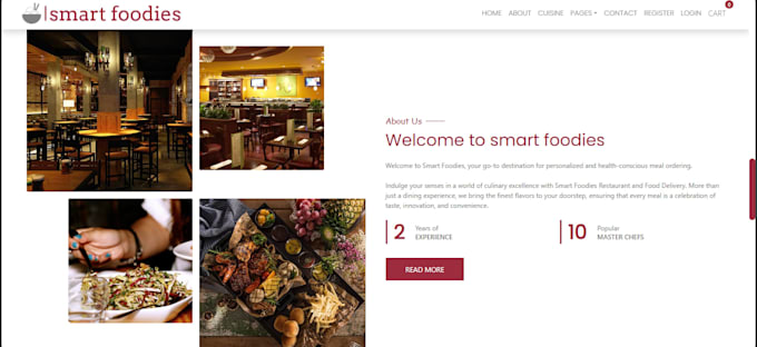 build a modern responsive react js website