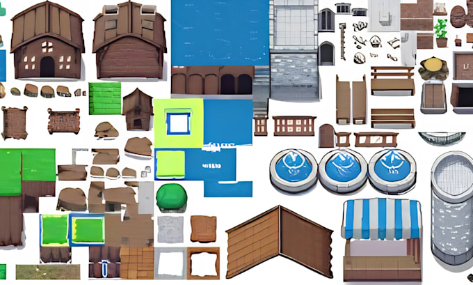 create top down pixel tilesets sprite sheets pixel character game asset tile map