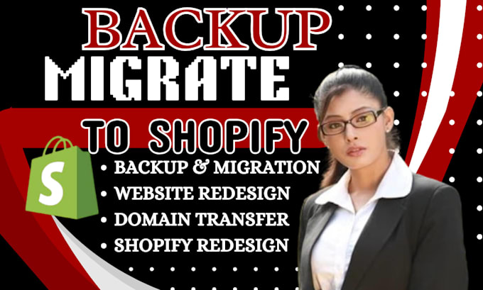 securely backup migrate wix woocommerce squarespace ecwid webador to shopify