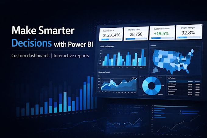 create stunning and interactive power bi dashboards and reports