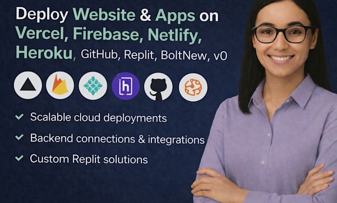 deploy website apps on vercel firebase netlify heroku github replit bolt new v0