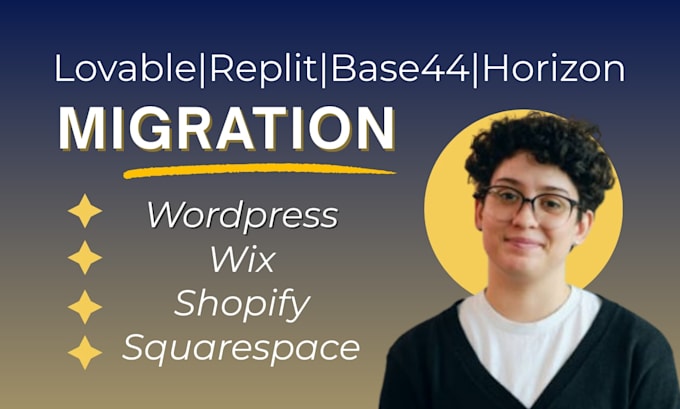 migrate your lovable, claude, base44, template to shopify wordpress wix website