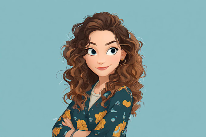 illustrate gorgeous disney portrait painting