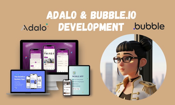 Build no code apps saas mvp with bubble io adalo softr airtable glide ...