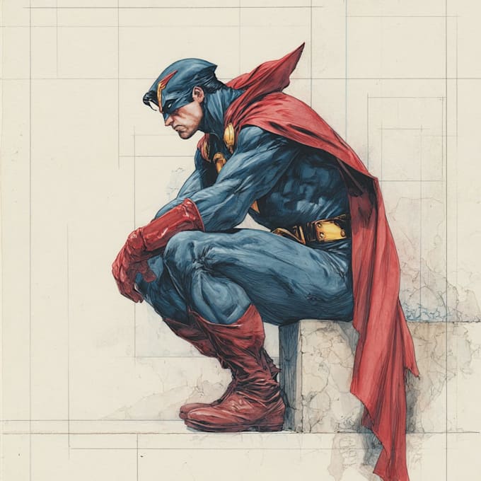 make your any superhero comic art