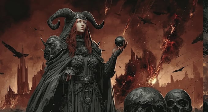 create warhammer style dark fantasy art