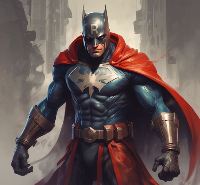draw you a dc or marvel style comic book superhero