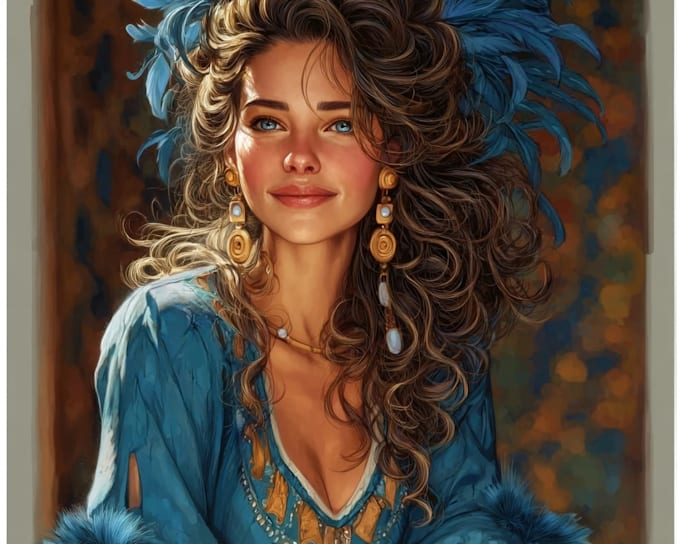 paint a realistic conceptual or fantasy digital portrait