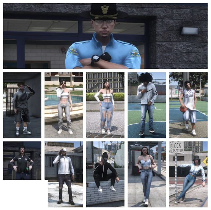 give you fivem lore friendly clothes pack