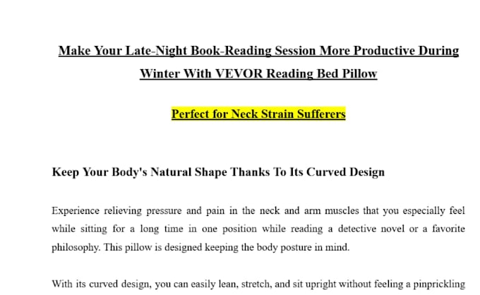 do copywriting for websites and amazon listing product description