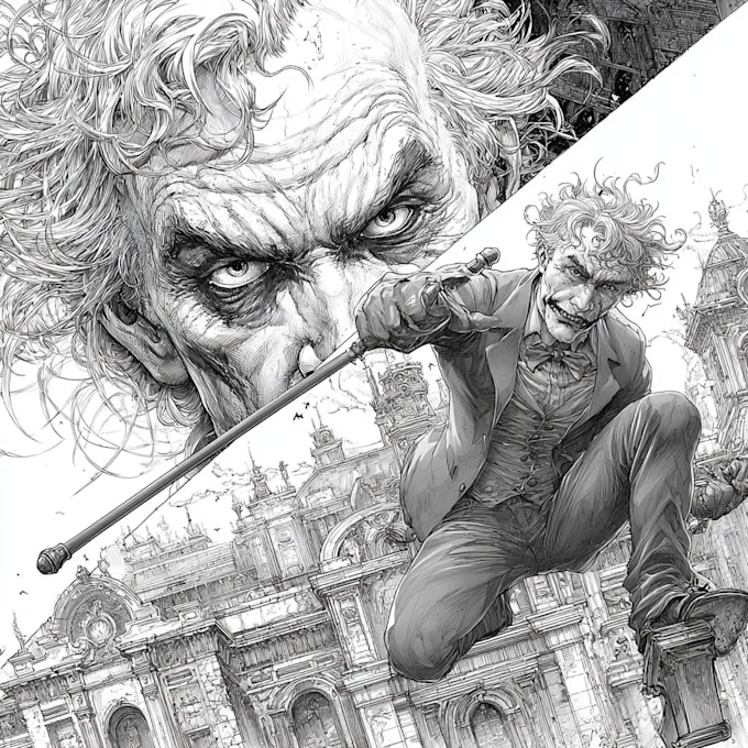 comic book illustration with comic book illustrator