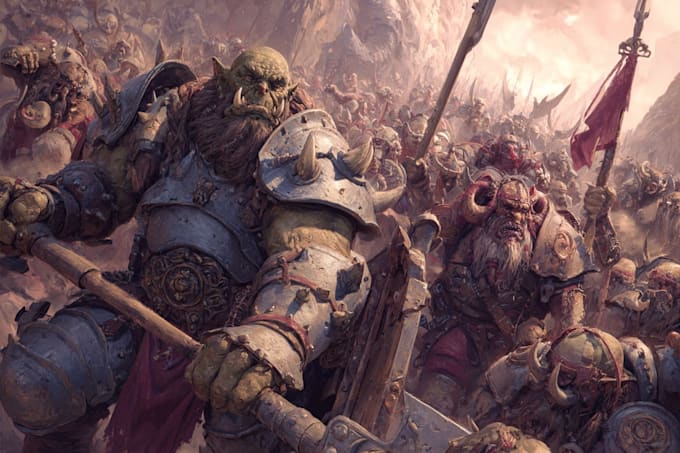 draw warhammer 40k figures with old school